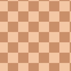 Checkboard - Cheerful Checks - Brown monochrome