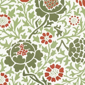GRAFTON IN THIMBLEBERRY - WILLIAM MORRIS - Large Scale