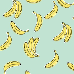 Mint Green Bananas by Allison Kreft