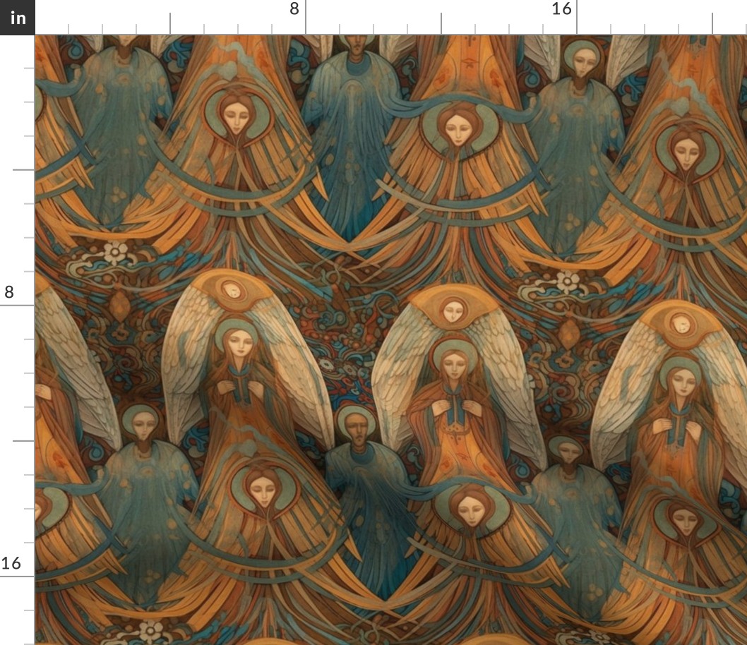 art nouveau renaissance glory of angels