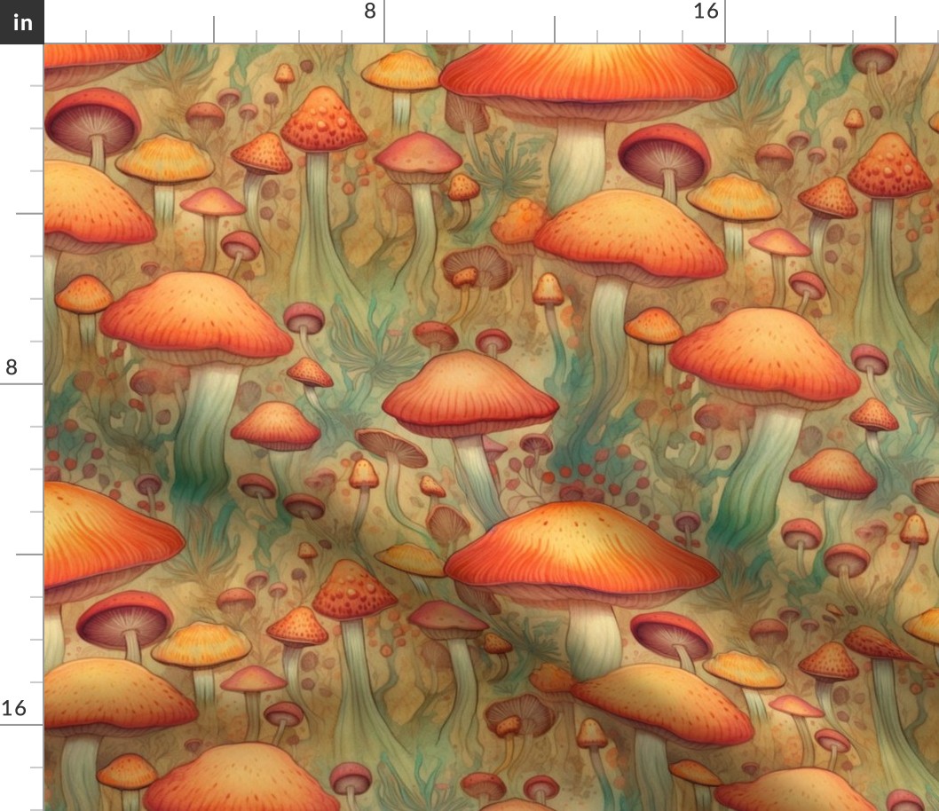 magical mushroom fairy tale forest