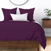 purple pink ornate geometric check