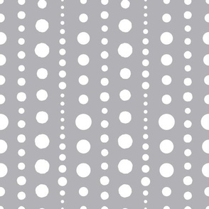 Dotted Lines Navy Grey, Large Scale