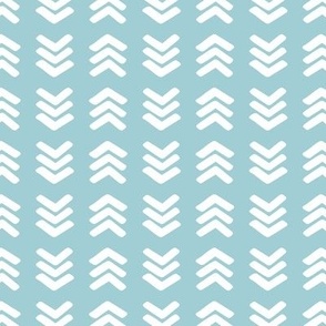 Chevron Arrows Light Blue, Medium Scale