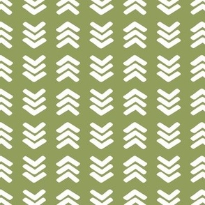 Chevron Arrows Green, Medium Scale