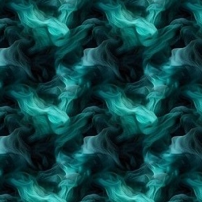 Black & Turquoise Abstract 