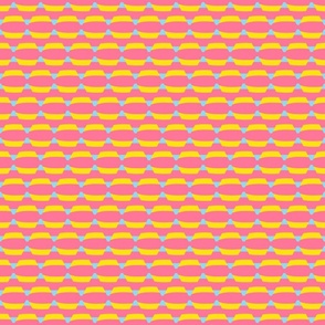 Psychedelic Beach Towel Pink and Yellow /Small