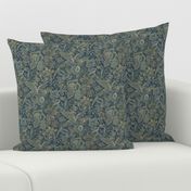 Pheasant in the Garden Maximalist Chintz Washington Blue Small 