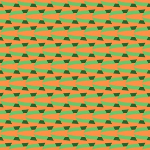 Psychedelic Beach Towel Green and Orange/ Small