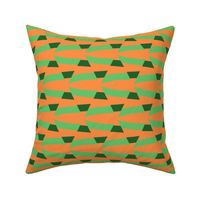 Psychedelic  Beach Towel Green and Orange