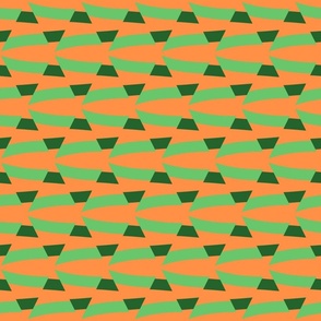 Psychedelic  Beach Towel Green and Orange