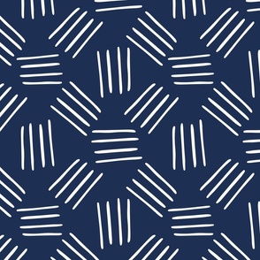 Abstract Lines Navy