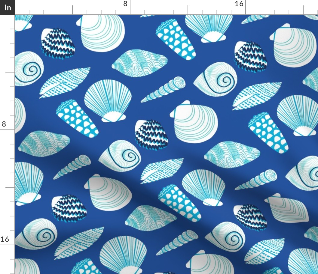 Seashells in Blue