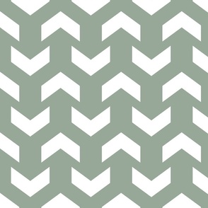 Geometric Chevron Sage, Large Scale