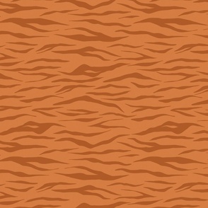 Orange Tiger Stripes Animal Print 12 inch