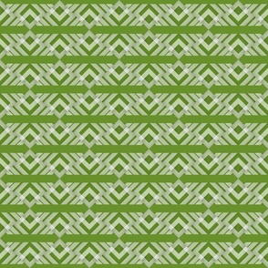 Olive green geo tile / medium
