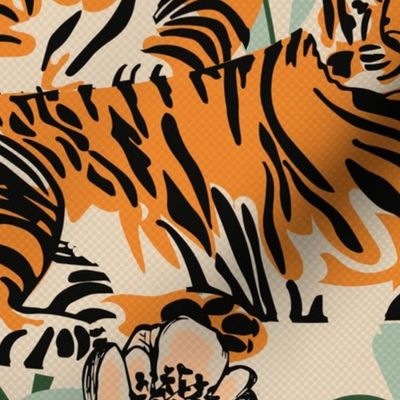 Tiger garden Vintage Tones