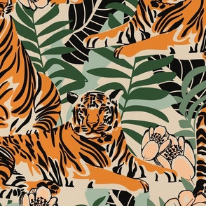 Tiger garden Vintage Tones