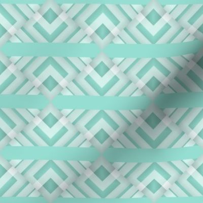 Pale Robin Egg Blue Geo Tile / Medium