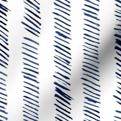 Painted Dashed stripes Navy