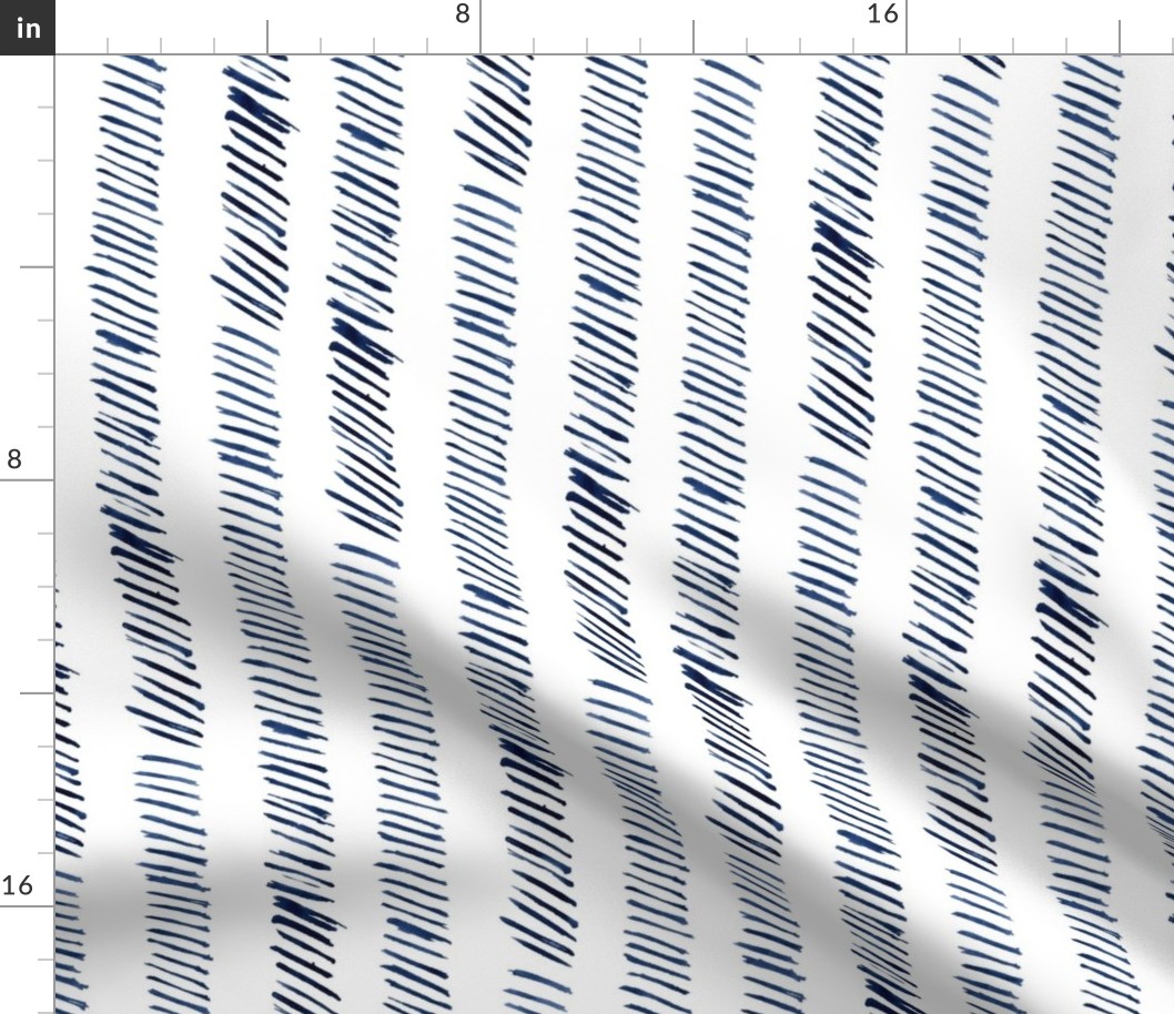 Painted Dashed stripes Navy