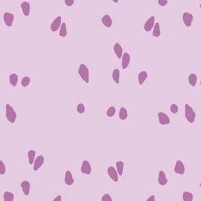 Spring petals non-directional ditsy print in  purple  (Spring Collection)
