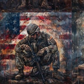 Hallowed Sacrifice: A Patriotic Fabric Tribute