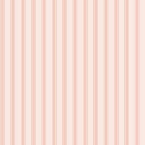 Ticking Stripe: Light Shell Pink Pillow Ticking