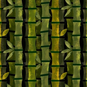 Green Bamboo Wood Texture Tropical Aesthetic Tiki Bar Beach Island Pattern 