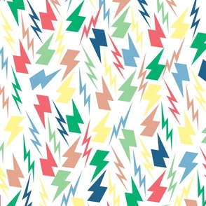 Colorful Lightning Background Y2K Pattern