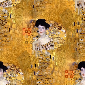 1907 Vintage "Portrait of Adele Bloch-Bauer I" by Gustav Klimt - Large Scale