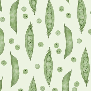 Peas in a pod| Cute veggies| Kids clothing| Kitchen textiles| large scale