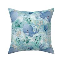 Watercolour Ocean Sea Animals - Trip to the Beach