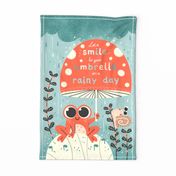 frog rainy day wallhanging 