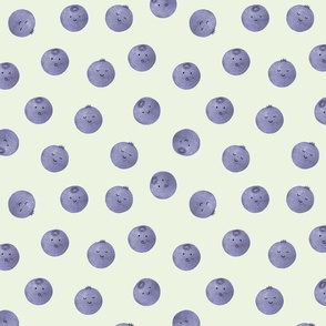 Fun playful blueberries| Cute fruits| Kids clothing| Kitchen textiles| medium scale