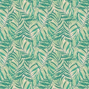 Green Palm Leaves Aesthetic