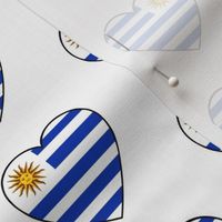 Uruguayan flag hearts 