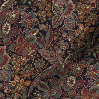 Pheasant in the Garden Maximalist Chintz Camber Small 