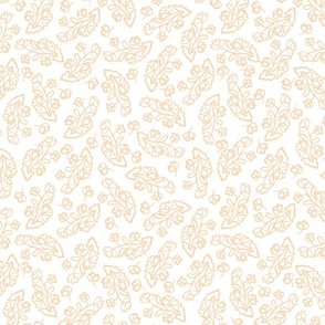 Peach floral png