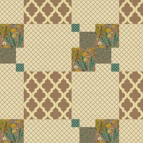 DESIGN 7 -  PATTERNED QUILT COLLECTION (FALL TONES)