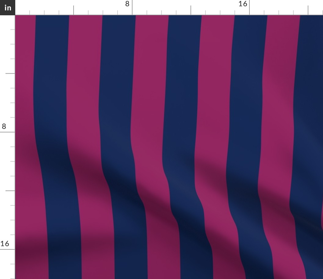 Plum and Blue Stripes