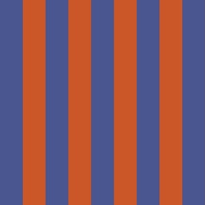 Orange Brown and Blue Stripes