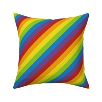 diagonal rainbow flag | small