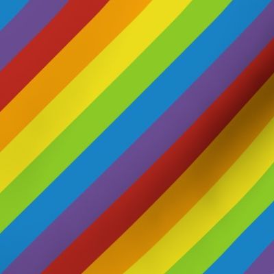 diagonal rainbow flag | small