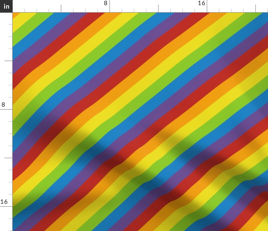 diagonal rainbow flag | small