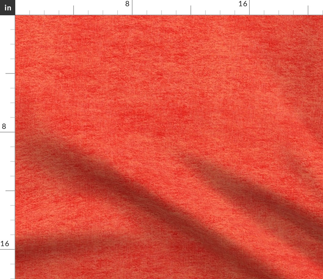 Textured Coral Red Solid Coordinate for Of Sleep and Dreams Poppy Print