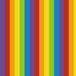 vertical rainbow stripes | small