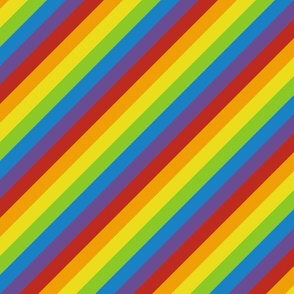 diagonal rainbow stripes | medium