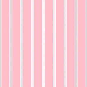 Smaller Vertical Pinstripes in Baby Pink