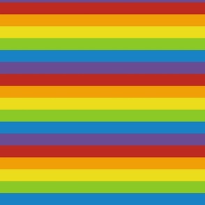 horizontal rainbow stripes | medium